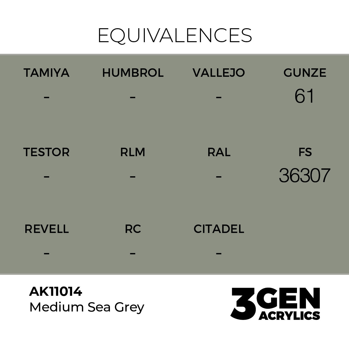 AK 3rd Gen - AK11014 - Medium Sea Grey