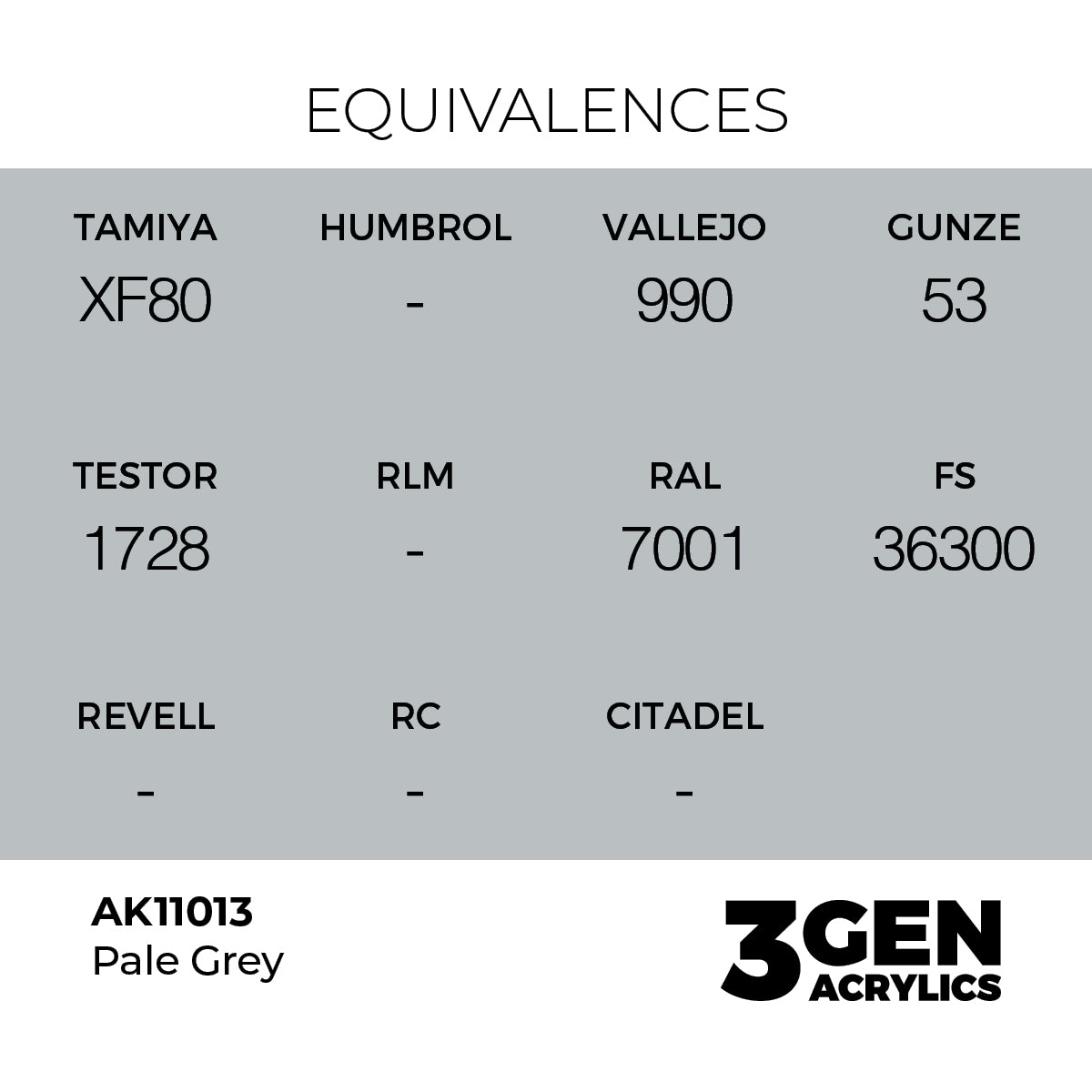 AK 3rd Gen - AK11013 - Pale Grey
