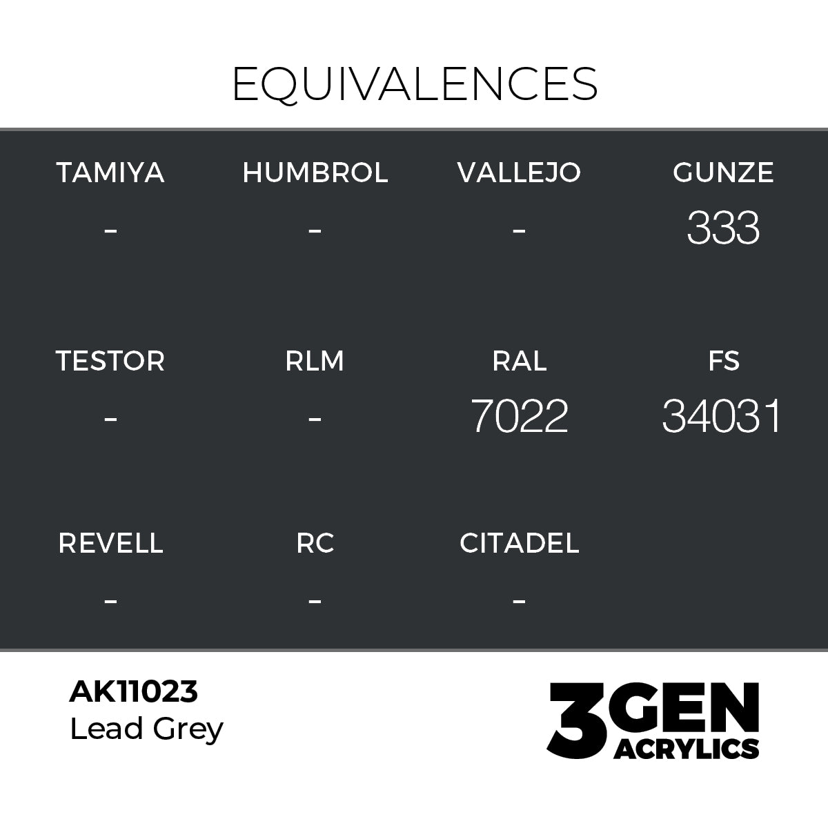 AK 3rd Gen - AK11023 - Lead Grey