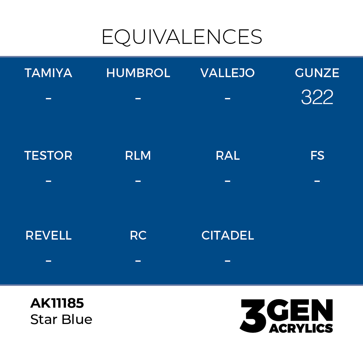 AK 3rd Gen - AK11185 - Star Blue