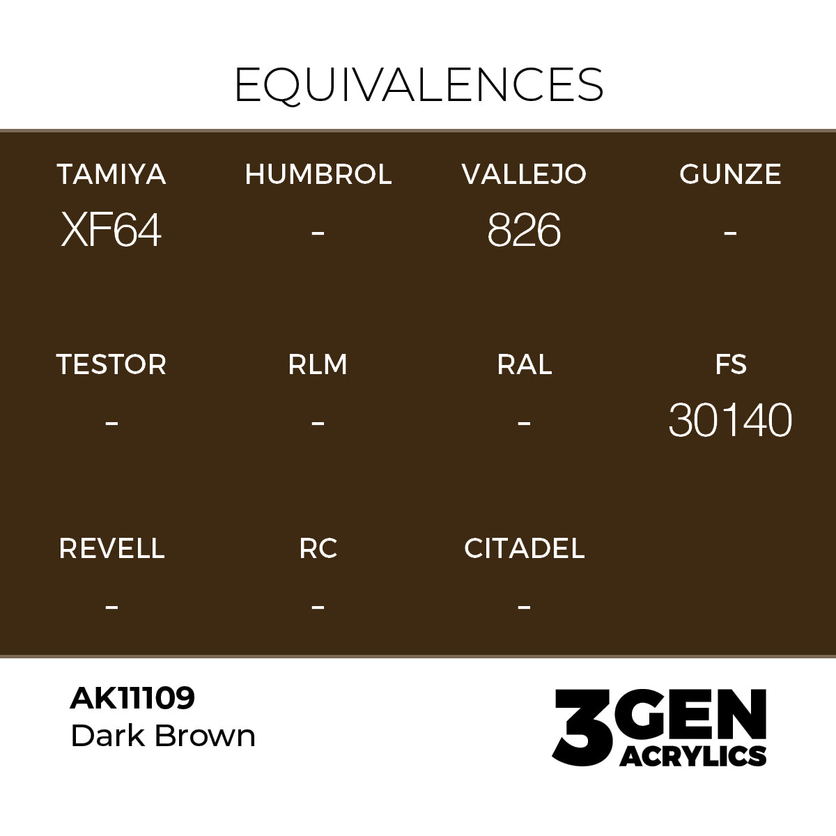 AK 3rd Gen - AK11109 - Dark Brown
