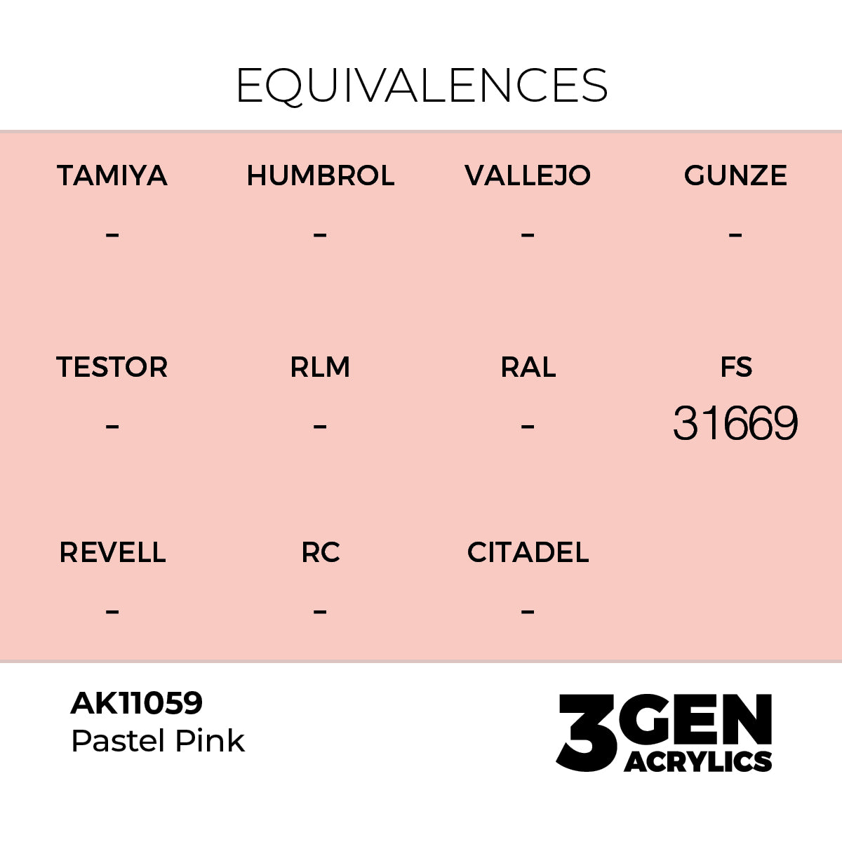 AK 3rd Gen - AK11059 - Pastel Pink