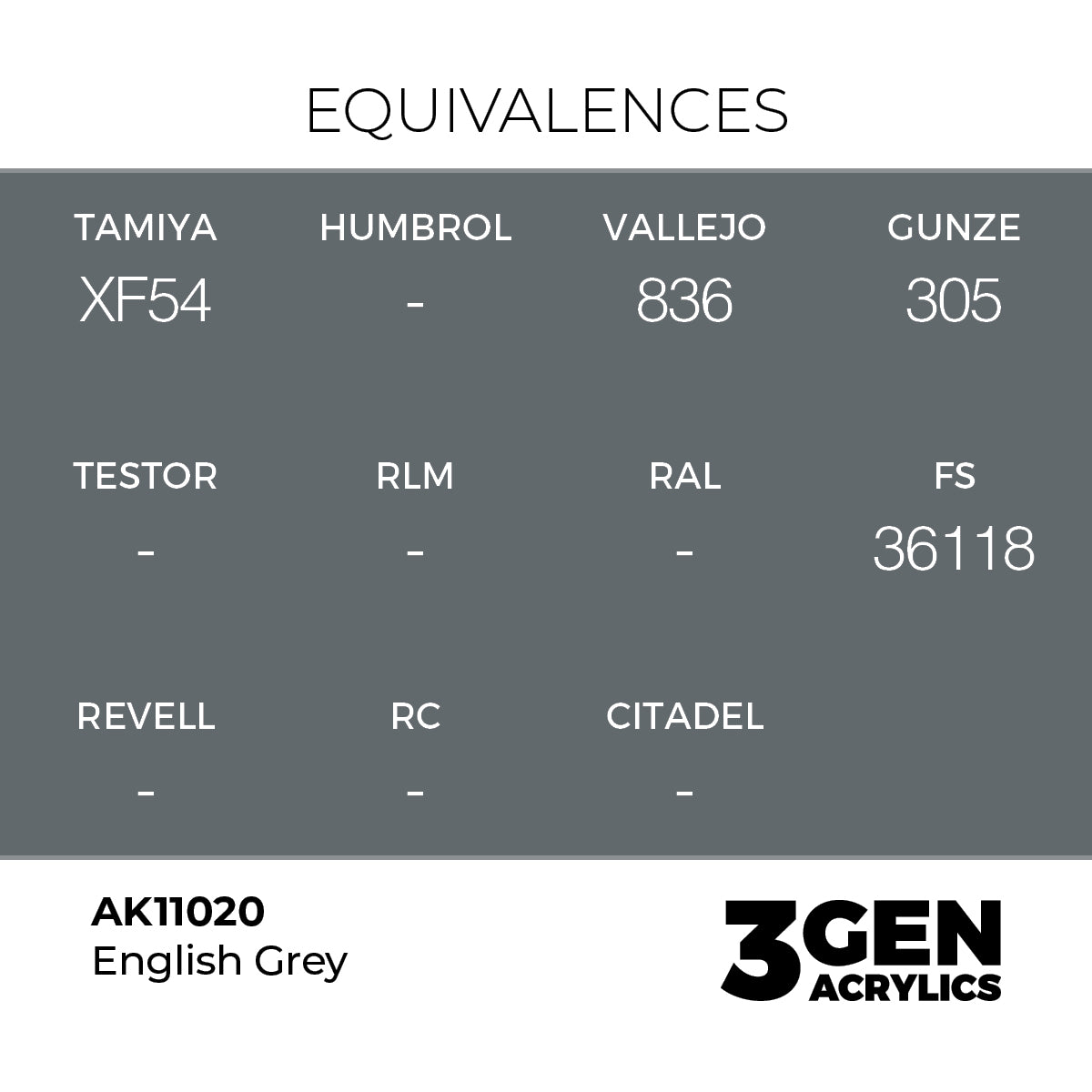 AK 3rd Gen - AK11020 - English Grey