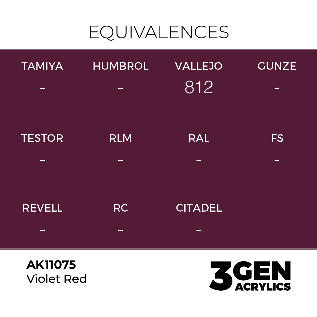 AK 3rd Gen - AK11075 - Violet Red