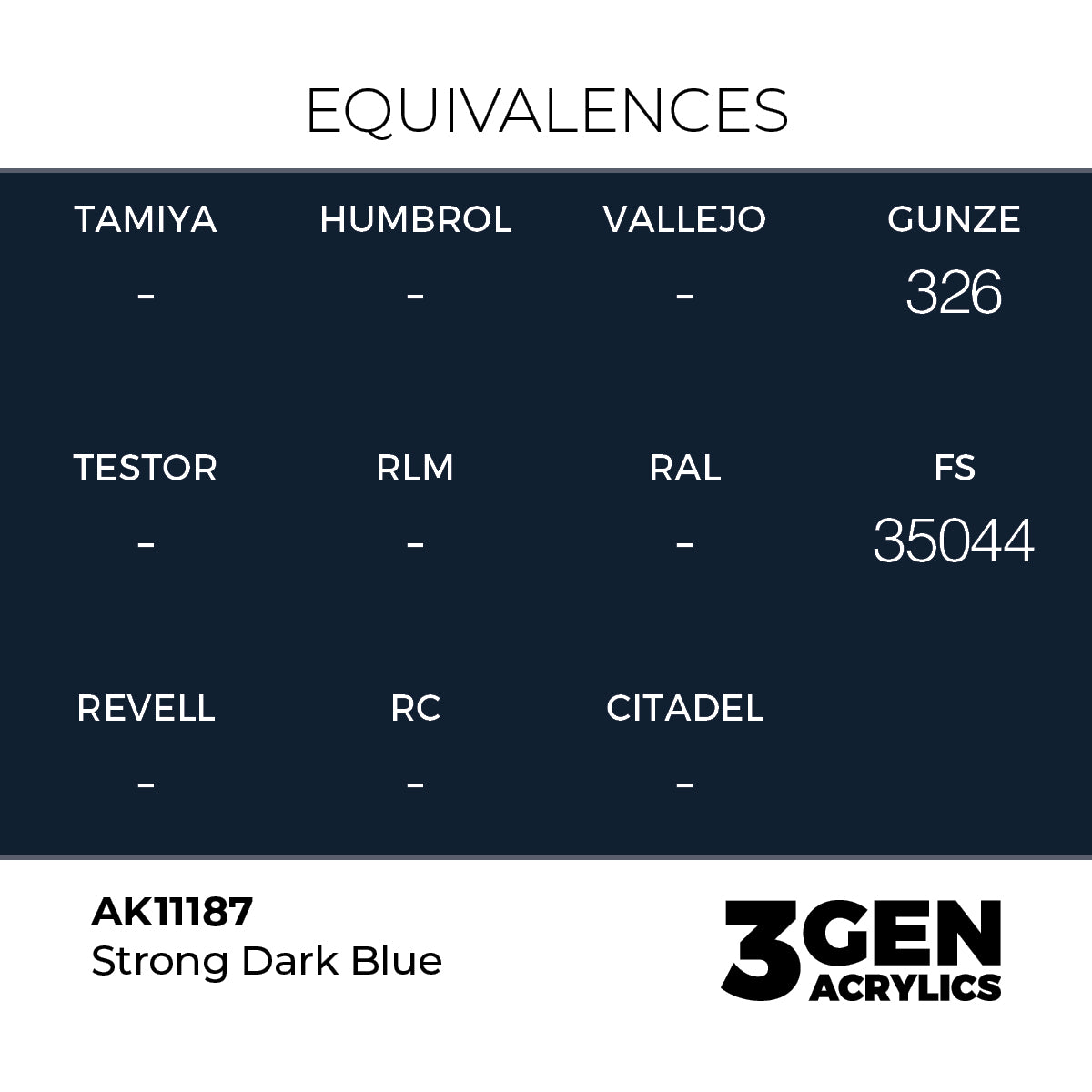 AK 3rd Gen - AK11187 - Strong Dark Blue
