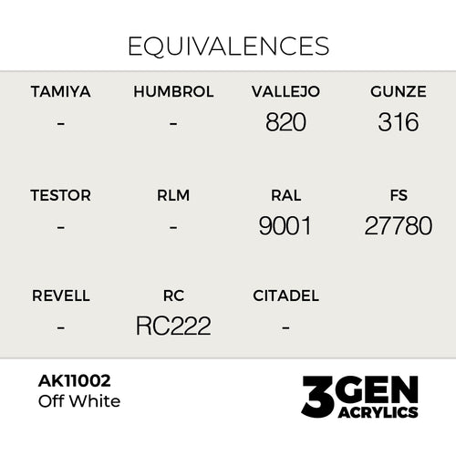 AK 3rd Gen - AK11002 - Offwhite