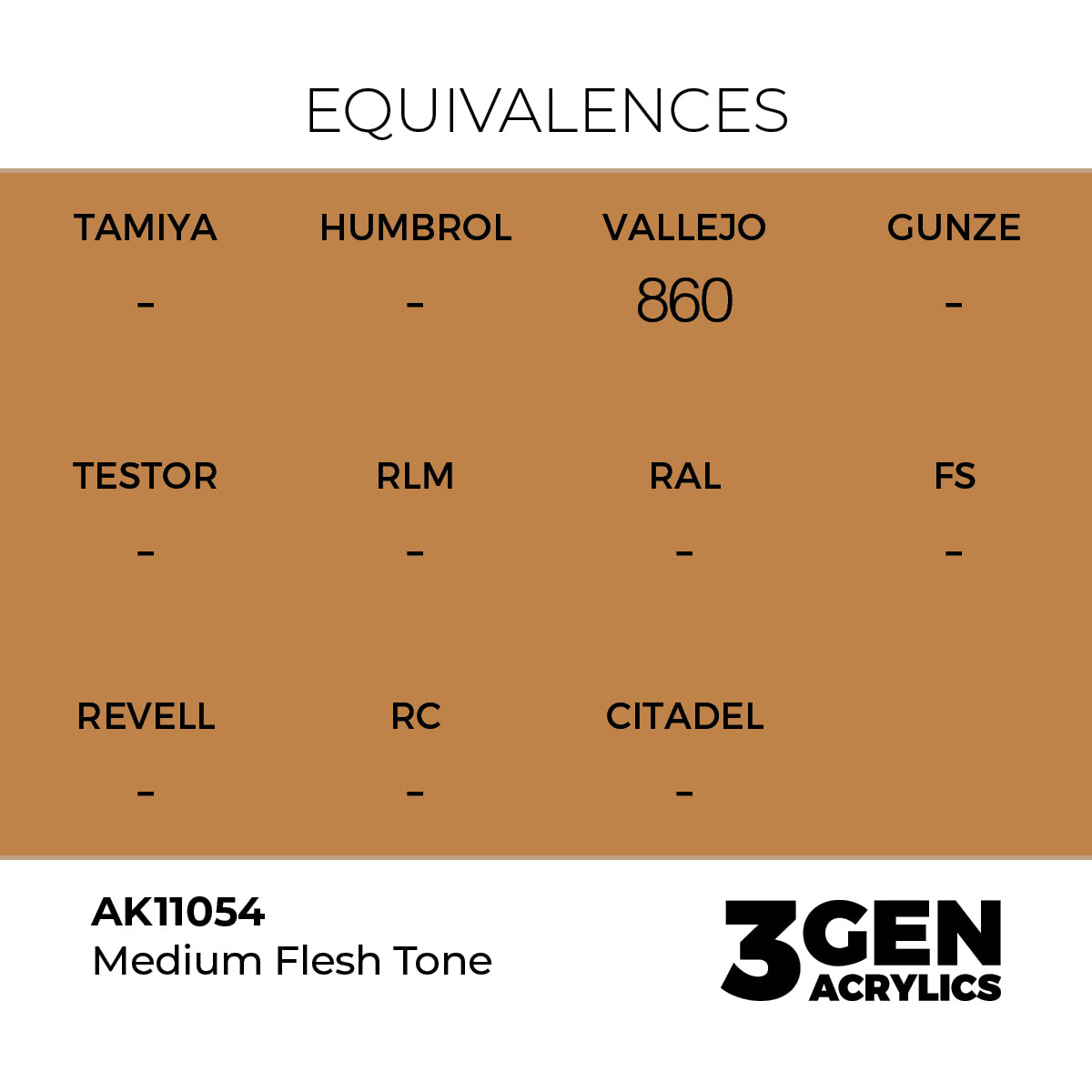 AK 3rd Gen - AK11054 - Medium Flesh Tone