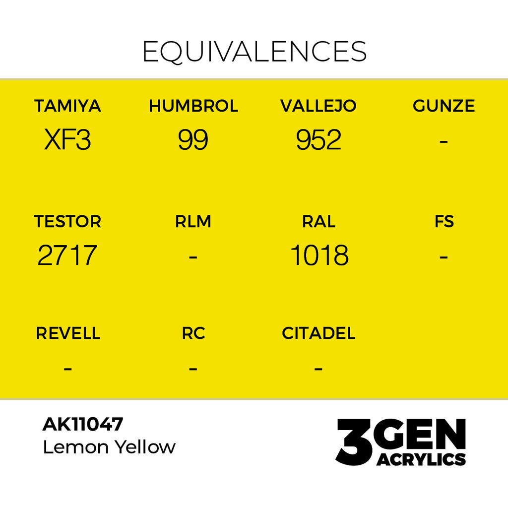 AK 3rd Gen - AK11047 - Lemon Yellow