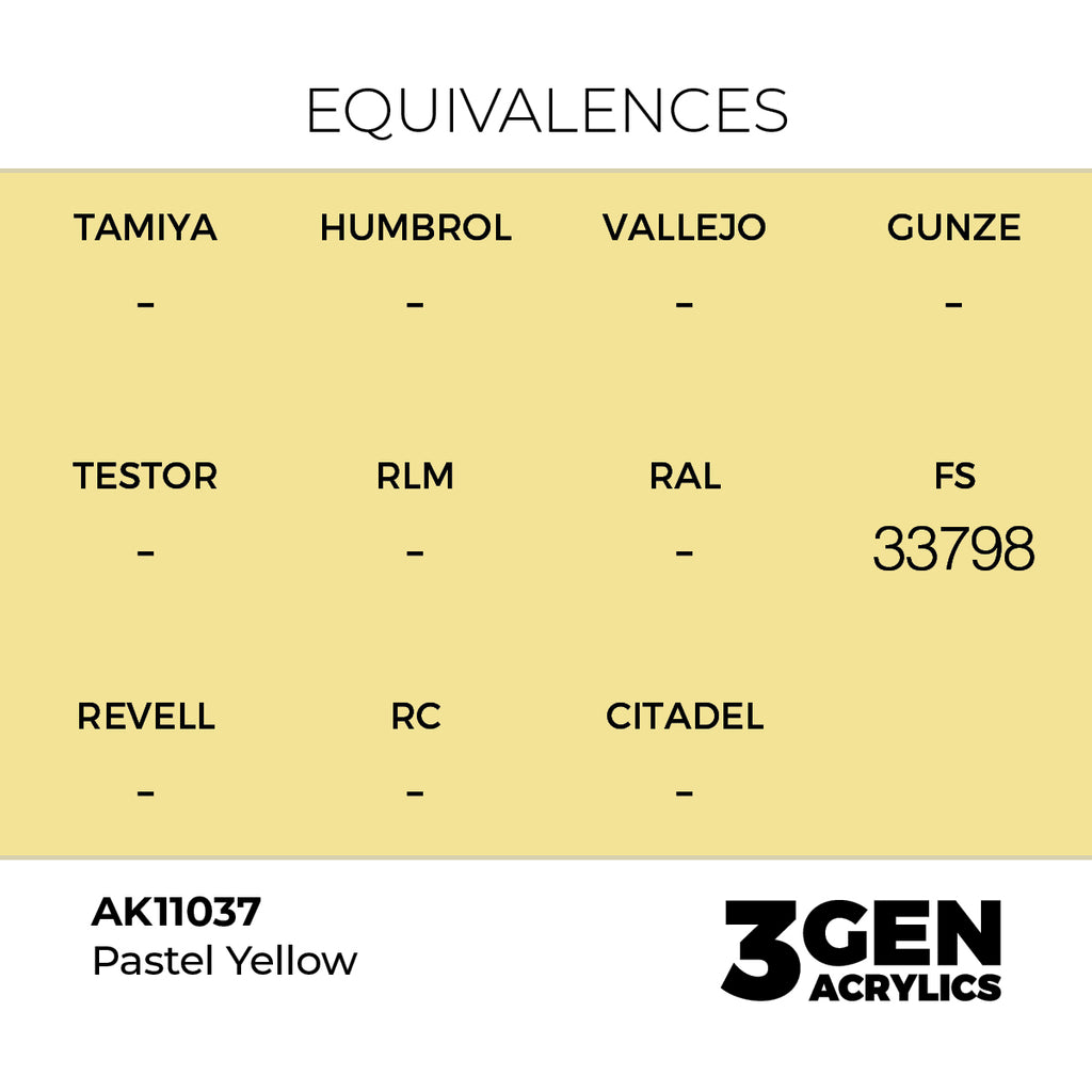 AK 3rd Gen - AK11037 - Pastel Yellow