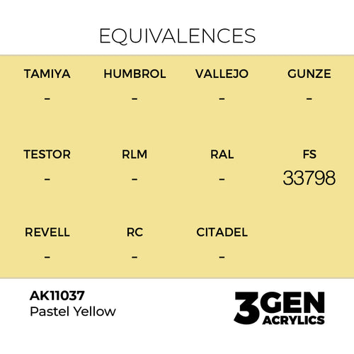 AK 3rd Gen - AK11037 - Pastel Yellow