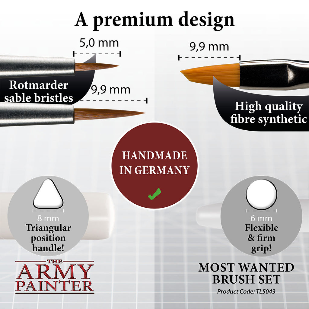 Army Painter - Most Wanted Brush Set