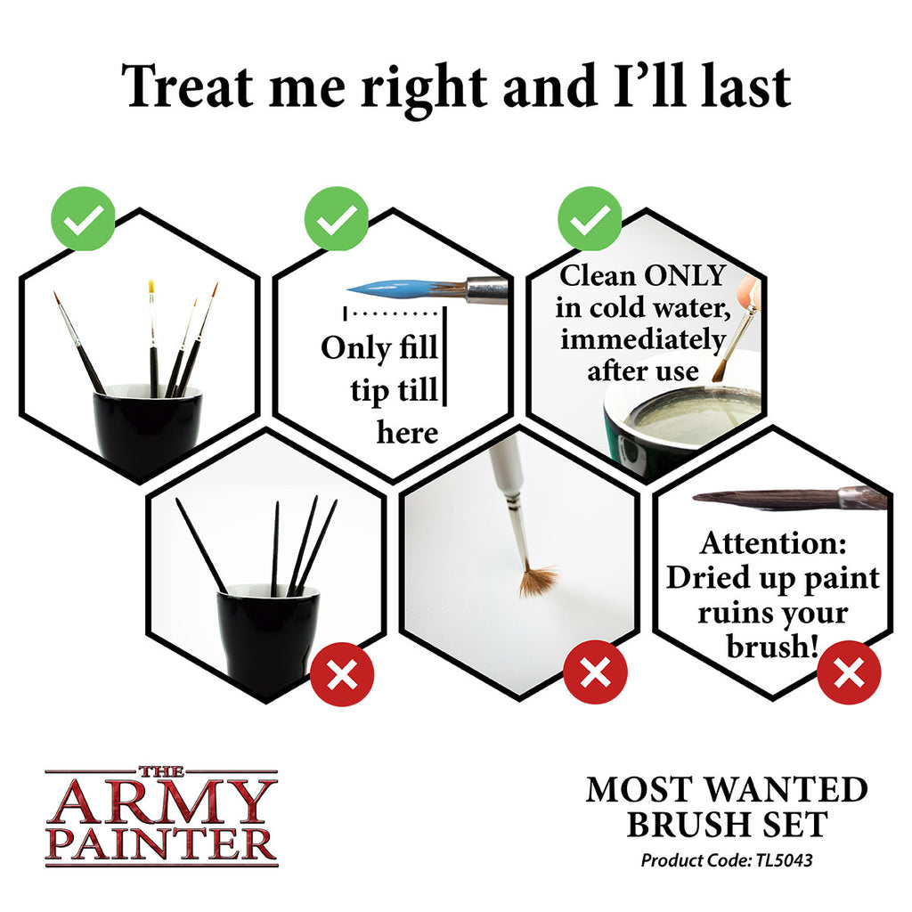 Army Painter - Most Wanted Brush Set