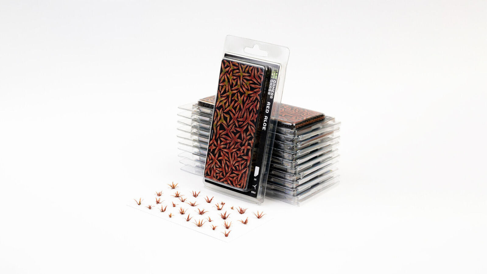 Gamers Grass - Laser Plants - Red Aloe (Static Tufts)