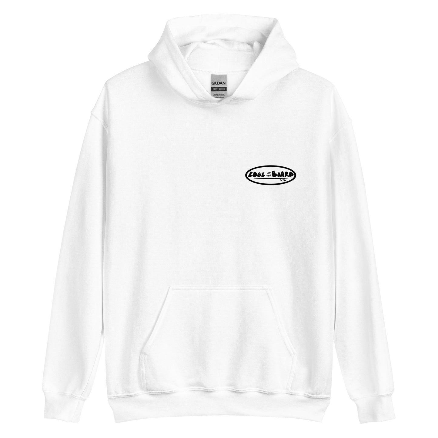 Live On The Edge Hoodie (Black/White)